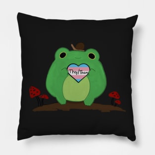 Pronoun Frog They Them Transgender Pillow