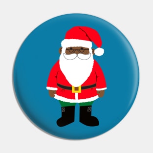 African American Santa Claus Pin