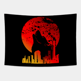 Blood Moon | Red Full Moon Tapestry