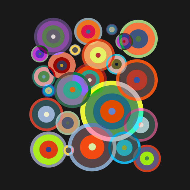 Op Art No. 201 Kandinsky by RockettGraph1cs