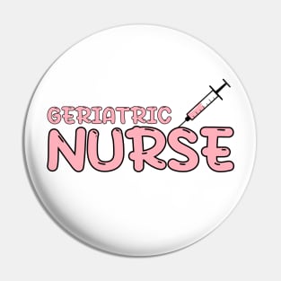 Geriatric Nurse Red Pin