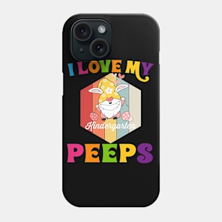 Funny I Love My Kindergarten Peeps teacher Easter Bunny Egg Classic Phone Case