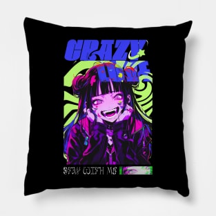 Crazy Love Anime Girl Pillow