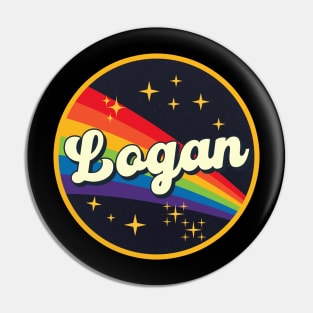 Logan - // Rainbow In Space Vintage Style Pin