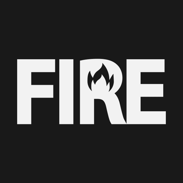 Fire artistic typography design by DinaShalash