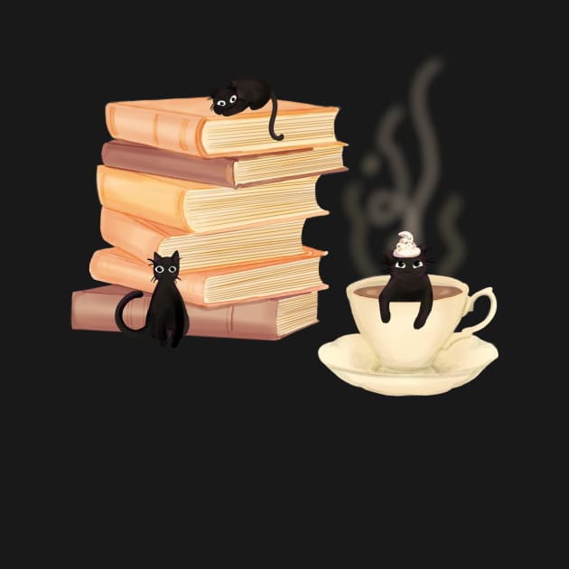 Coffee, Cats, and Books by rachelleybell