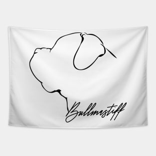 Proud Bullmastiff profile dog lover Tapestry