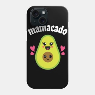 Avocados Hugging Together Happy Mamacado Mother Son Daughter Phone Case