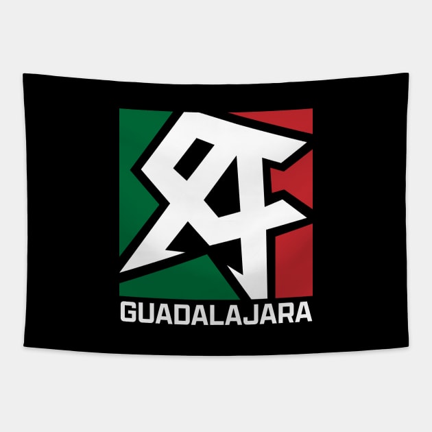 Canelo Guadalajara Boxing Pride Tapestry by cagerepubliq