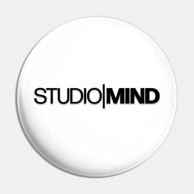 Studio Mind, Plain Black Logo Pin by Studio Mind