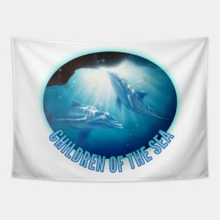 Dolphin t-shirt designs Tapestry