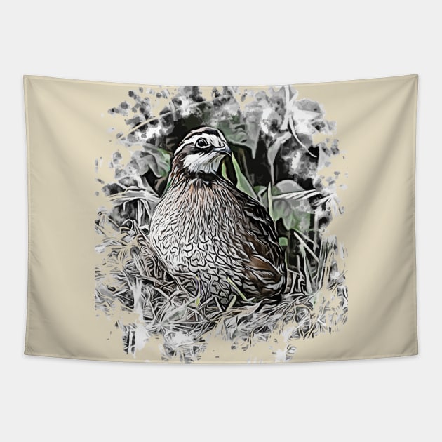 Northern Bobwhite Tapestry by Ripples of Time