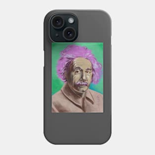 einstein portrait. Phone Case