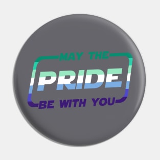 May the Pride Be With You Gay Flag Pin