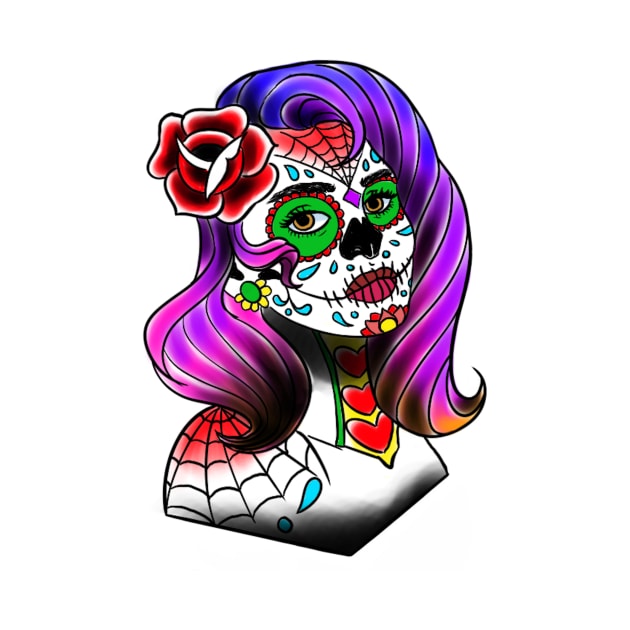 Sugar Skull Woman by lexcutler97