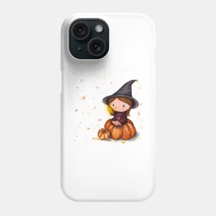 Pumpkin witch Phone Case