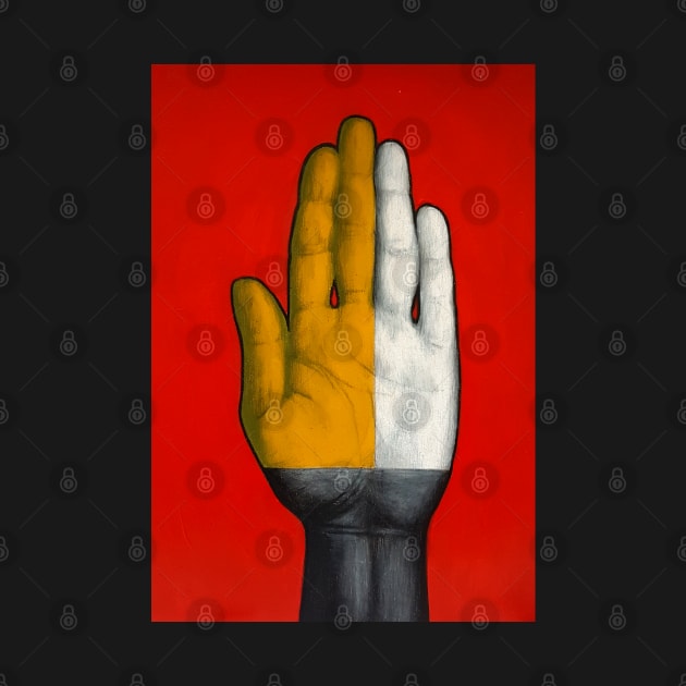 Racial Unity Hand by G Skeggs