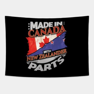 Made In Canada With New Zealander Parts - Gift for New Zealander From New Zealand Tapestry