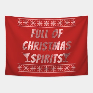 Full Of Christmas Spirits Tapestry