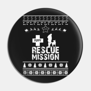 Merry Christmas Rescue Mission Pin