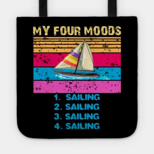 Funny Sailing Boat Tote