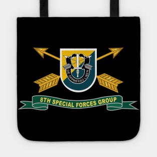 8th Special Forces Group - Flash w Br - Ribbon X 300 Tote