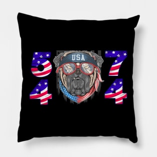 BULLDOG 45 47 TRUMP 2024 Pillow