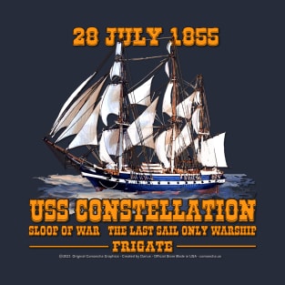 USS Constellation 1854 Frigate T-Shirt