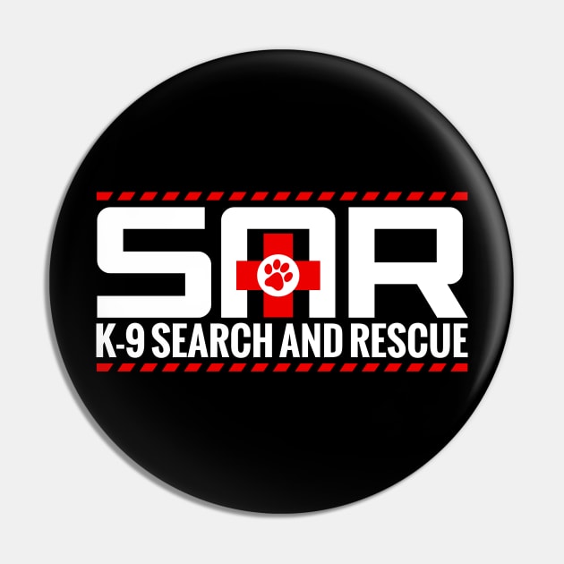 K-9 Search and Rescue Pin by Nartissima