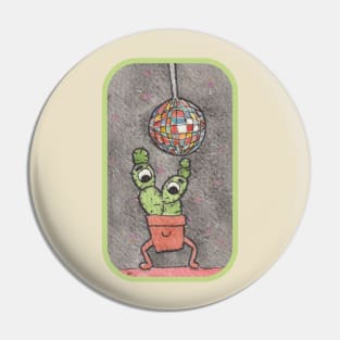 Disco Dancing Cactus Pin