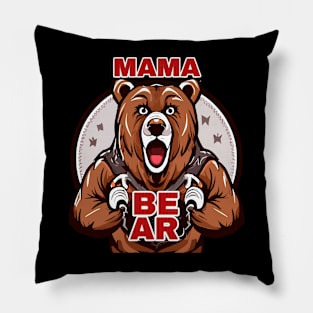 Mama Bear t shirt Pillow