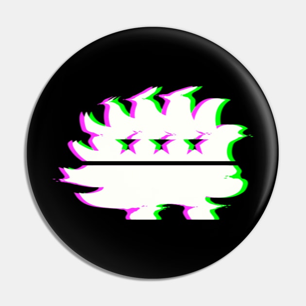 Libertarian Porcupine Glitch Pin by Tatted_and_Tired