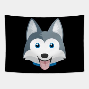 Siberian Husky - Cute Puppy Face for Dog Lovers Tapestry