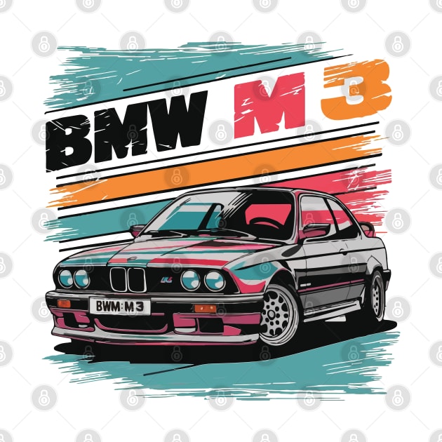 BMW M3 E30 Vintage Car by Cruise Dresses