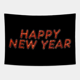 Happy New Year - Red Tapestry