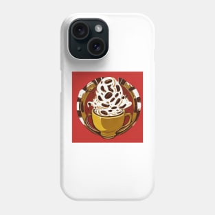 Coffee Retro Roast Decaf French Press Phone Case