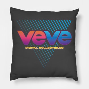 Veve Collectables Logo Vaporwave Pillow