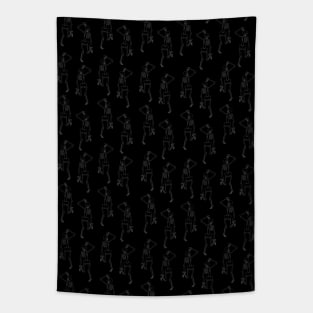 Skeleton Pattern Tapestry