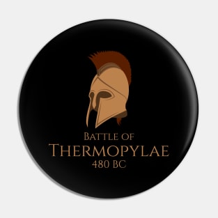 Ancient Greek History Battle Of Thermopylae - Spartan Helmet Pin