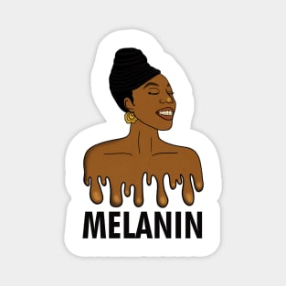 Drippin Melanin Afro Black History Magnet