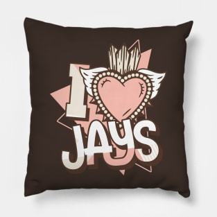 Love Jays Mocha Neapolitan Pillow