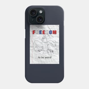 Funny Crumpled Paper Freedom Phone Case