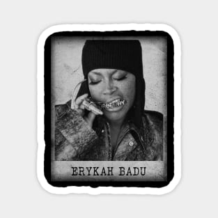 Erykah Badu Distressed Magnet