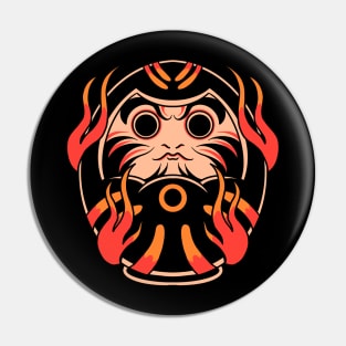 flaming daruma tattoo Pin