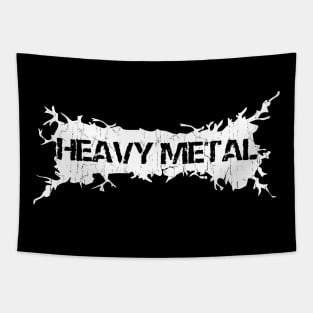 White Distressed - Heavy metal Tapestry