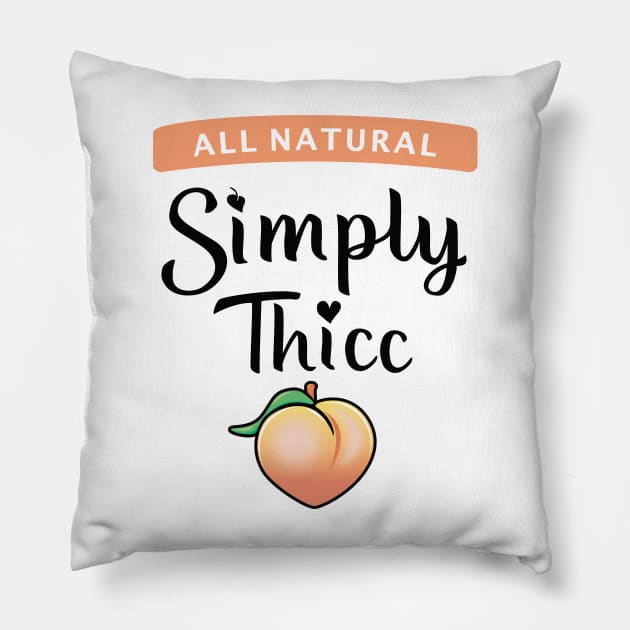 Thicc Peach - Thick Peach Pillow by PnJ