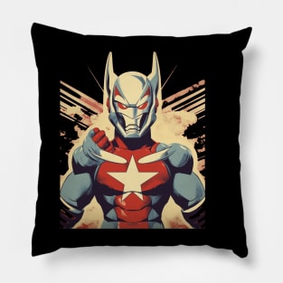 Ultraman Strong Super Hero Propaganda Retro Pillow