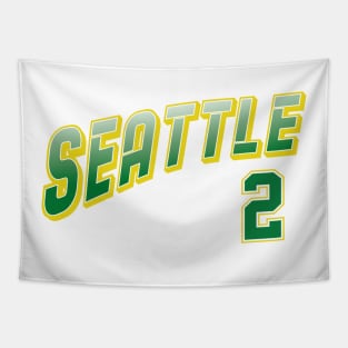 Retro Seattle Number 2 Tapestry