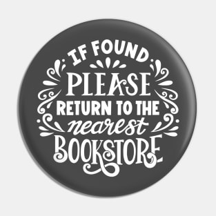 Return Me To The Bookstore Pin