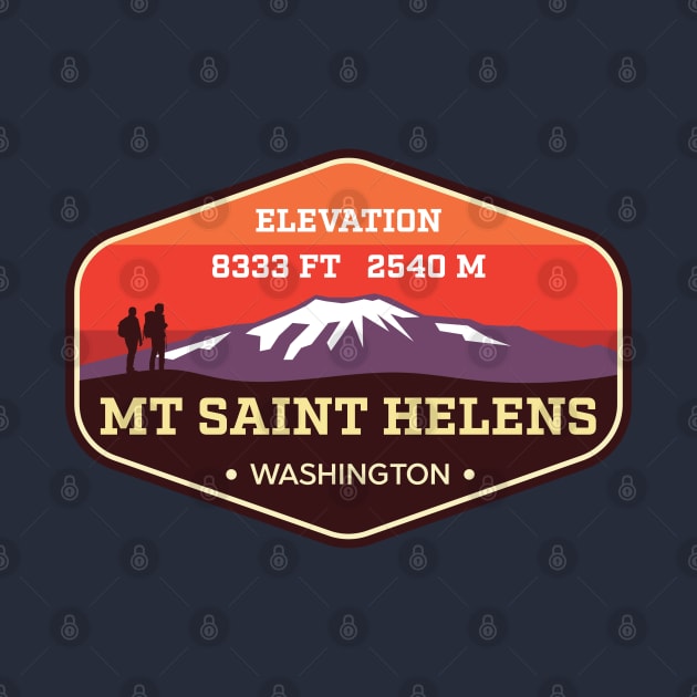 Mt. St. Helens Washington - Mountain Climbing Badge by TGKelly